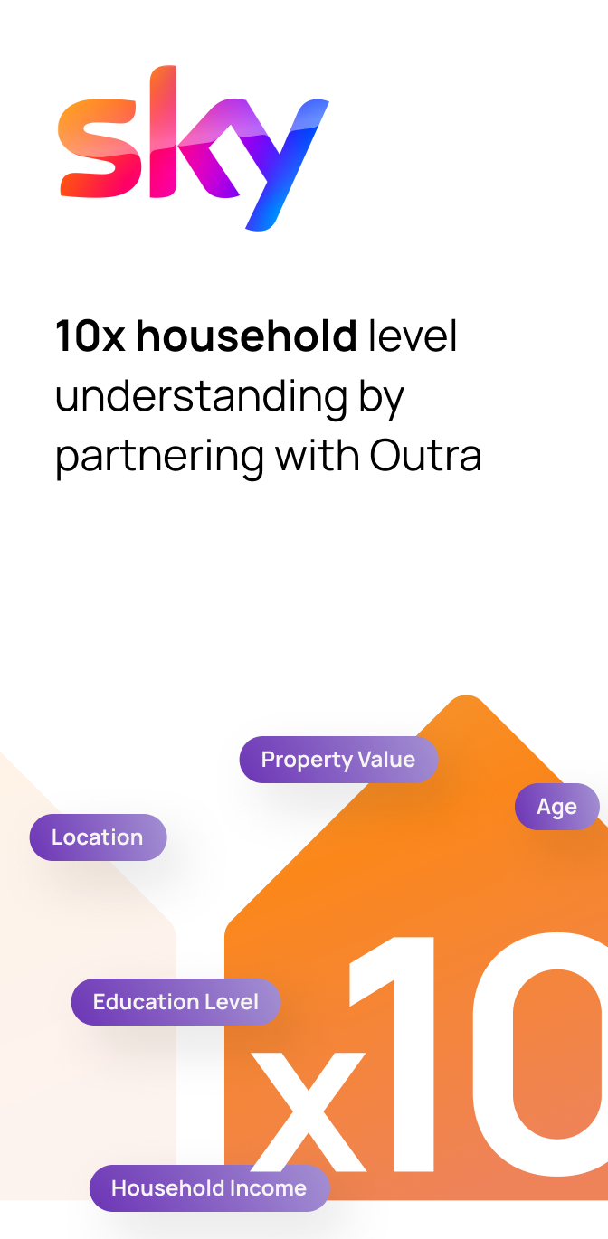 Sky case study, 10x household level understanding